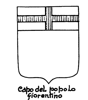 Image of the heraldic term: Capo del Popolo fiorentino